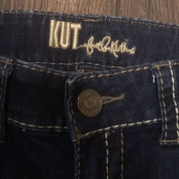 Kut from the Kloth dark wash wide leg size 6 jeans - Picture 2 of 5